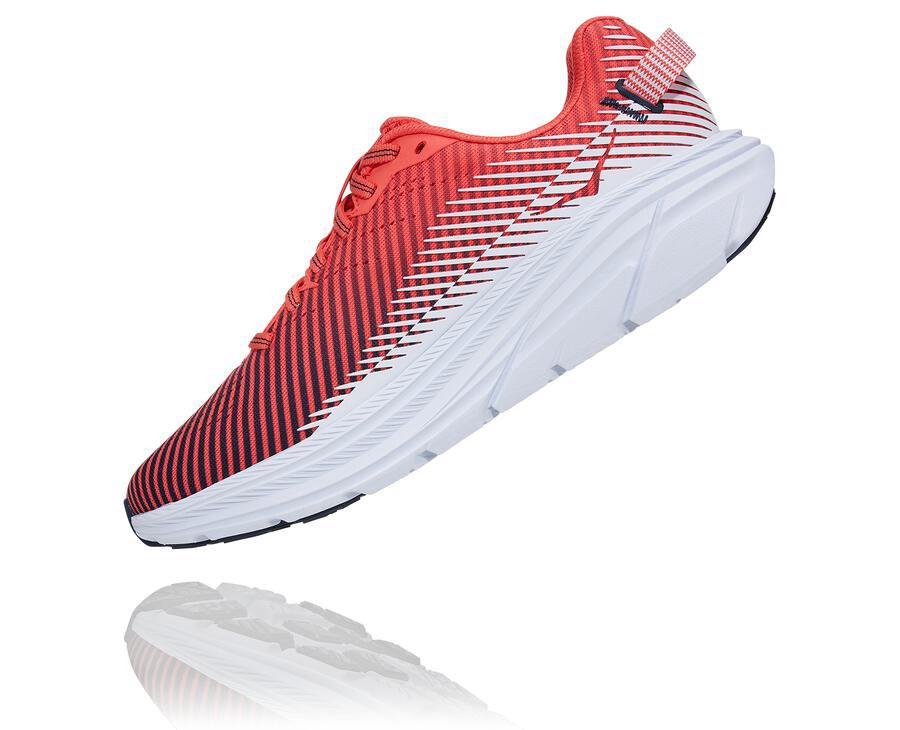 Zapatillas Running Hoka One One Mujer - Rincon 2 - Rojas/Blancas - AOH036724